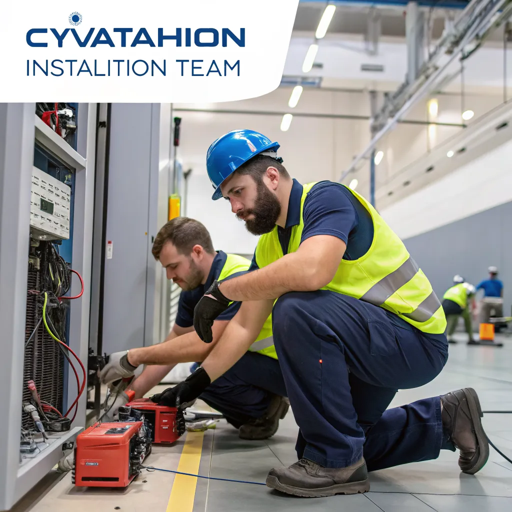 CYVATHION installation team at work